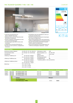 FHC TELESKOP QUADRO 7-100 / 120 / 140 COMFORT