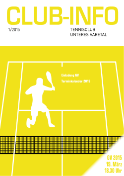 01/2015 - Tennis-Club Unteres Aaretal