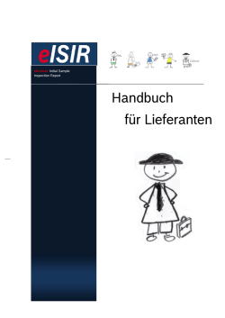 Handbuch f&uuml;r Lieferanten