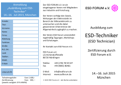 ESD-Techniker - ESD FORUM eV
