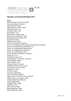 Spendenliste 2014
