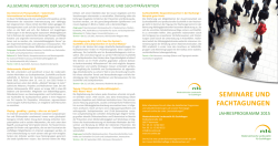 Jahresprogramm 2015