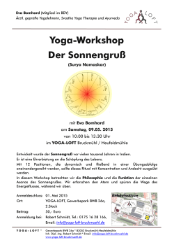 09.05.2015, Yoga-Workshop: Der Sonnengruß
