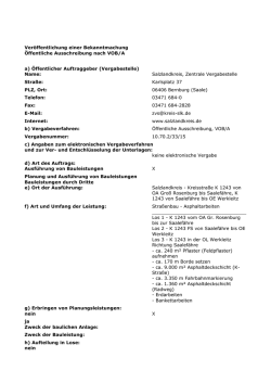 Straßenbau - Salzlandkreis