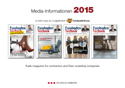 Media-Informationen 2015 - beim SN