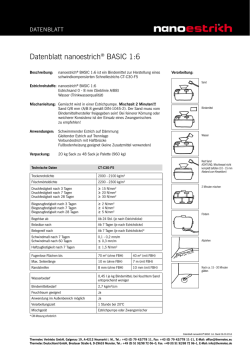 Datenblatt nanoestrich&reg; BASIC 1:6