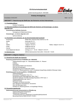 Sicherheitsdatenblatt Enketop Versiegelung