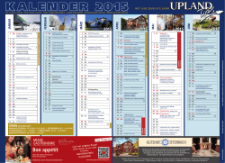 Jahreskalender 2015