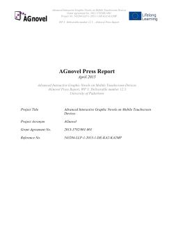 AGnovel Press Report