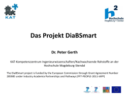 Das Projekt DiaBSmart - EU Service-Agentur Sachsen