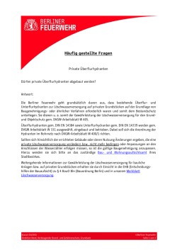 FAQ - Private &Uuml;berflurhydranten