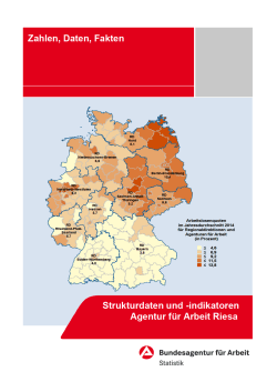 Strukturdaten und -indikatoren - Statistik der Bundesagentur für Arbeit