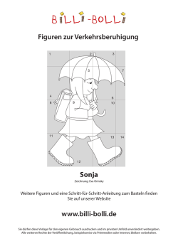 Figuren zur Verkehrsberuhigung: Sonja (Blickrichtung Rechts)
