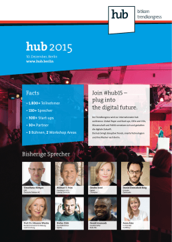 Flyer - hub conference