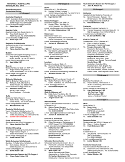 Liste der Sonderschaurichter - Landesverband Hessen im VDH