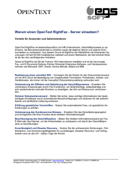 24 Gründe für einen Faxserver