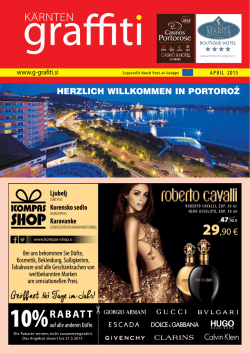 HerzlicH willkommen in portorož