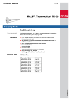 Technisches Merkblatt