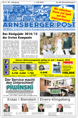Seite 1 - Arnsberger Post