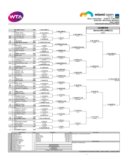 Draw - WTA
