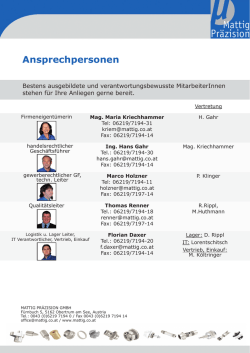 Ihre Ansprechpartner - PDF