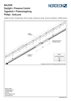 Baldur DPC-ActiLume mounting instruction