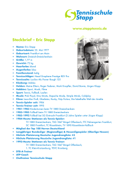 Tennisschule Stapp - SV DREIEICHENHAIN