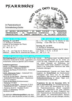 im Pastoralverbund Schmallenberg