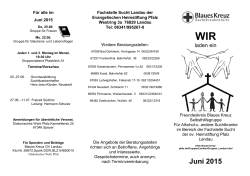 Juni 2015 - Blaues Kreuz, Landesverband Pfalz e.V.