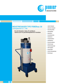 INDUSTRIESAUGER TYPE POWERvac 30