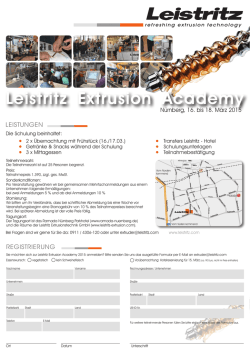 Leistritz Extrusion Academy