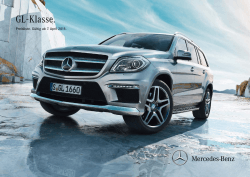 Preisliste GL-Klasse - Mercedes