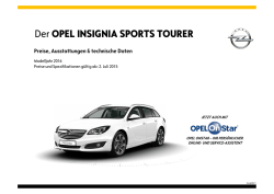 Insignia Sports Tourer Preisliste