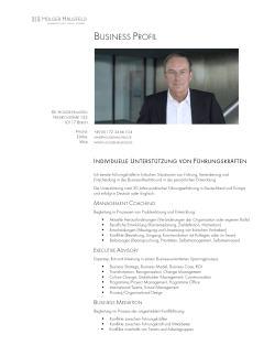 Holger Hausfeld Business Profil DE