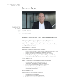 Holger Hausfeld Business Profil DE