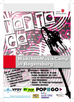 MädchenMusikCamp in Regensburg