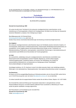Universität Wien, Department für Umweltgeowissenschaften