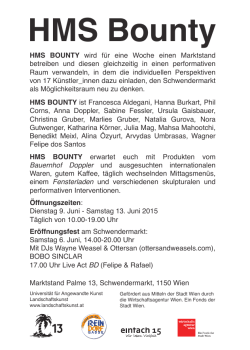HMS Bounty - Universit&auml;t f&uuml;r angewandte Kunst Wien