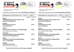 finden Sie den aktuellen Speiseplan
