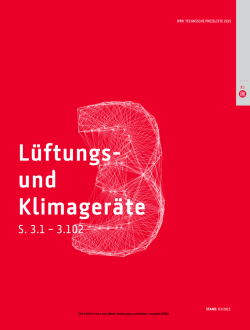 Kapitel 3 - Lüftungs- und Klimageräte
