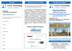 Info Flyer Spielpl&auml;tze Verkehrssicherheitskontrollen
