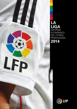 Memoria económica 2014 - Liga Nacional de Fútbol Profesional