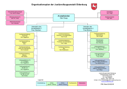 Anstaltsleiter Organisationsplan der Justizvollzugsanstalt Oldenburg