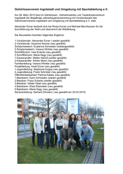 Gehörlosenverein Ingolstadt und Umgebung mit Sportabteilung e.V.