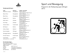 Radsportgruppe Zofingen 2015