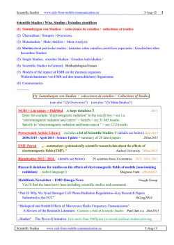 Scientific Studies www.sick-from-mobile