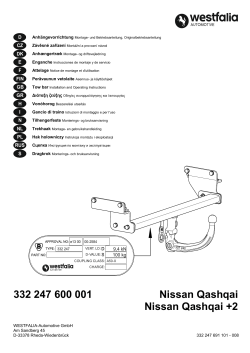 Nissan Qashqai 2014 - Westfalia