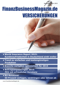 FinanzBusinessMagazin.de VERSICHERUNGEN