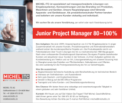 Junior Project Manager 80 –100 %
