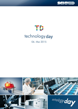 technologyday - SCHMID Group